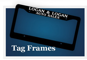 Auto Dealer Tag Frame Example